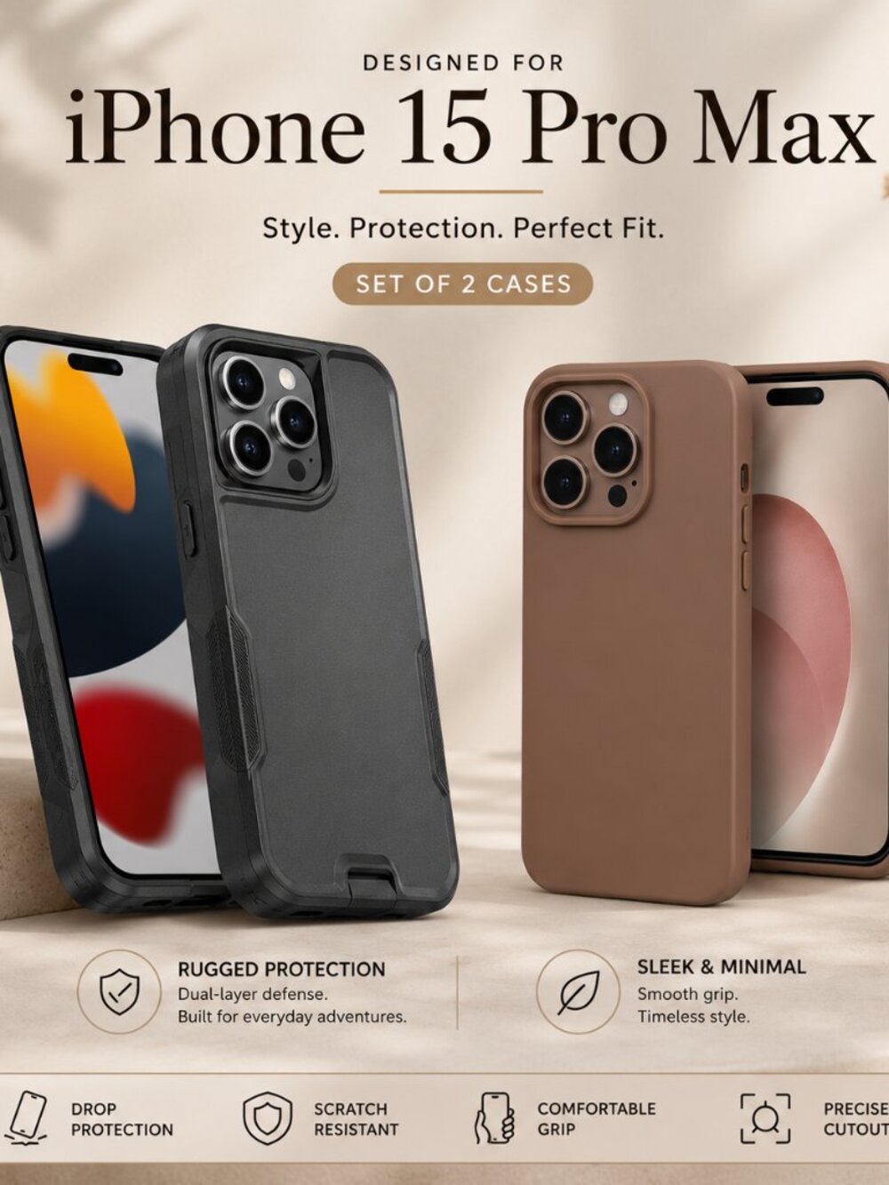 iPhone 15 Pro Max Phone Cases & Screen Protector